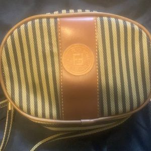 Brown leather Fendi Roma italty 1952 crossbody